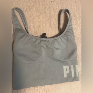PINK Victoria's Secret Gray Sports Bra